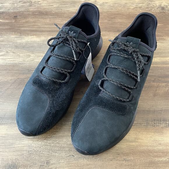 NWT Adidas Tubular Shadow Core Black Suede Men’s Size 14 Shoes BB8942